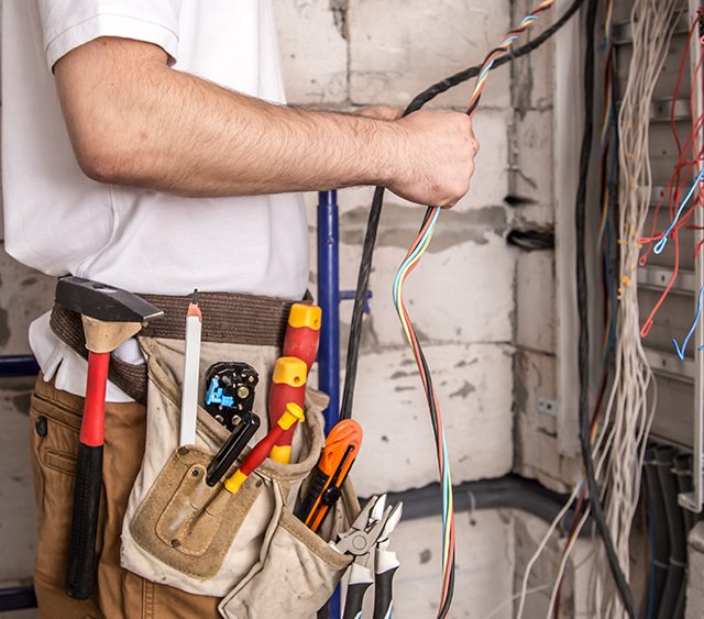 Architect Engineer Design Working on Blueprint Planning Concept. Construction Concept