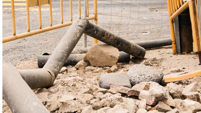 Architect Engineer Design Working on Blueprint Planning Concept. Construction Concept